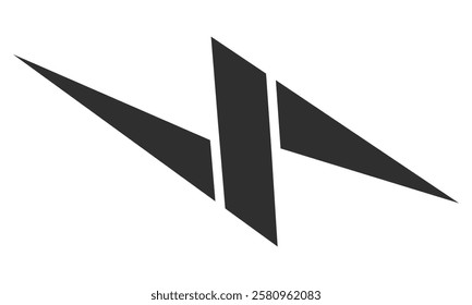 Lightning bolt background. Logo Flash electric symbol. Thunderbolt flat style sign for apps and websites.