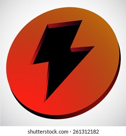  lightning bolt in circle