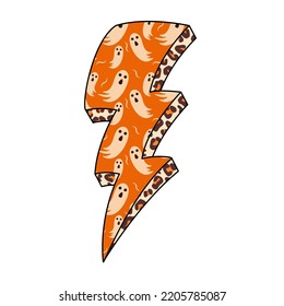 Lightning Bolt design with texture for Halloween celebration