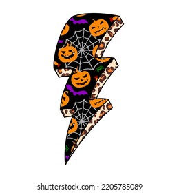 Lightning Bolt design with texture for Halloween celebration