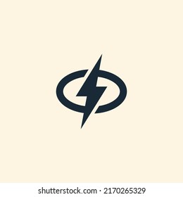 Lightning Bolt. Electric power icon. Tunder bolt design.