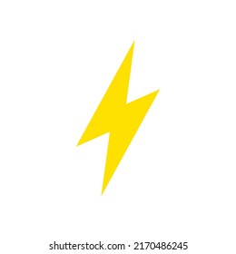 Rayo, icono de relámpago. Ilustración vectorial moderna aislada sobre fondo blanco.