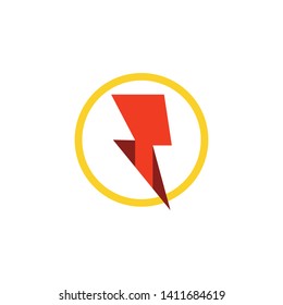 Lightning bolt flash thunderbolt icon vector
