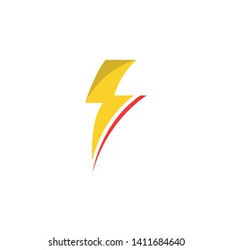 Lightning bolt flash thunderbolt icon vector