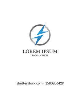 Lightning bolt flash, thunderbolt icons vectors.