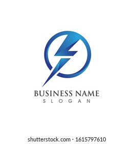 Lightning bolt flash thunderbolt icons vectors