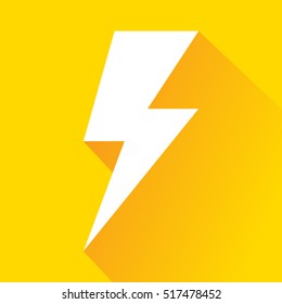 Lightning bolt flat icon vector
