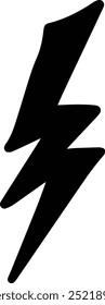 Blitzschlag handgezeichnetes Symbol für Gewitter Elektrizität Energie Blitz Schlag Illustration Symbol