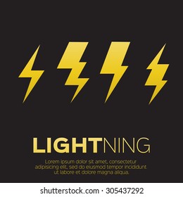 Lightning bolt icon for apps and websites