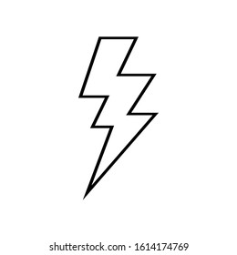 lightning bolt icon design vector template