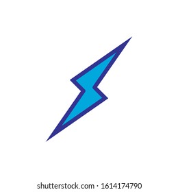lightning bolt icon design vector template
