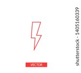 Lightning bolt icon. Lightning, electric power vector logo. Lightning bolt illustration isolated vector. Lightning bolt flat icon. Flash thunderbolt. Lightnings bolts icon EPS 10. 