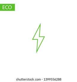 Lightning bolt icon. Lightning, electric power vector logo. Lightning bolt illustration isolated vector. Lightning bolt flat icon. Flash thunderbolt. Lightnings bolts icon EPS 10. 
