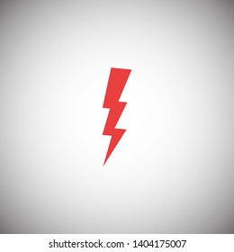 Lightning bolt icon. Lightning, electric power vector logo. Lightning bolt illustration isolated vector. Lightning bolt flat icon. Flash thunderbolt. Lightnings bolts icon EPS 10. 