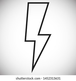 Lightning bolt icon. Lightning, electric power vector logo. Lightning bolt illustration isolated vector. Lightning bolt flat icon. Flash thunderbolt. Lightnings bolts icon EPS 10.