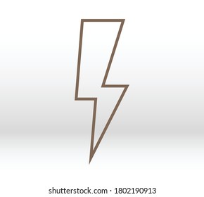 Icono de rayo. Logo de un vector de energía eléctrica. Ilustración de perno relámpago vector aislado. Icono plano de un rayo. Tornillo relámpago. Tornillos relámpagos icono EPS 10.