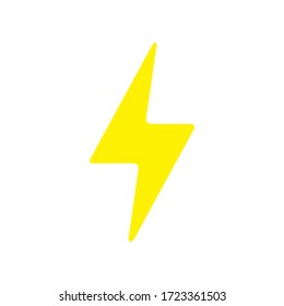 lightning bolt icon, illustration vector. suitable for many purposes.