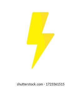 lightning bolt icon, illustration vector. suitable for many purposes.