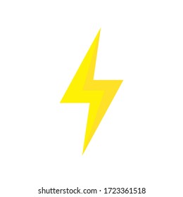 lightning bolt icon, illustration vector. suitable for many purposes.