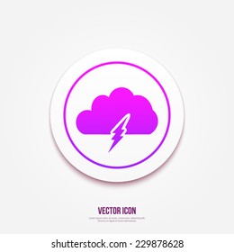 Lightning bolt icon. Modern line icon design. Modern icons for mobile or web interface