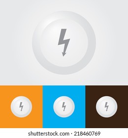 Lightning bolt Icon , Power Symbol