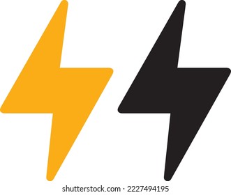 conjunto de iconos de rayo. Iconos vectoriales eléctricos, Iconos de flash de parpadeo de parpadeo. Colección de iconos flash. Logo de Bolt. Símbolos eléctricos. Símbolos del rayo eléctrico. Signo de luz flash.