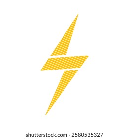 Lightning bolt icon set. Logo Flash electric symbol. Thunderbolt flat style sign for apps and websites with isolated background