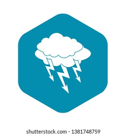 Lightning bolt icon. Simple illustration of lightning bolt vector icon for web