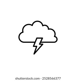 A lightning bolt icon symbolizing electricity, power, or storms.