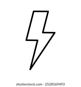 A lightning bolt icon symbolizing electricity, power, or energy, commonly used in technology or energy-related visuals.