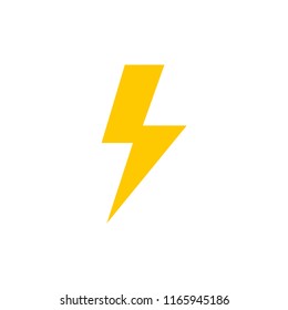 Lightning bolt icon. Thunderbolt. Vector