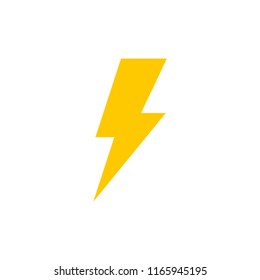 Lightning bolt icon. Thunderbolt. Vector