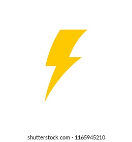 Lightning bolt icon. Thunderbolt. Vector