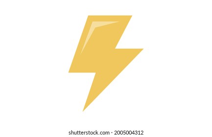 Lightning bolt icon. Thunderbolt. Vector