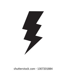 lightning bolt icon in trendy flat style 