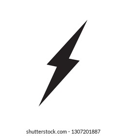 lightning bolt icon in trendy flat style 