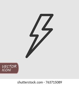 Lightning Bolt Icon Vector