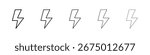 Lightning bolt icon Vector Art Illustration