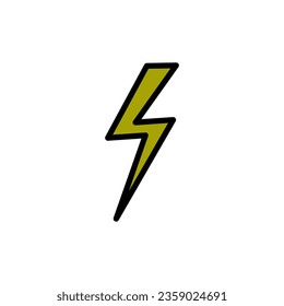 lightning bolt icon vector design templates