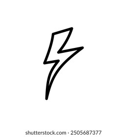 lightning bolt icon vector design template elegant style