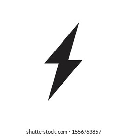 Lightning bolt icon vector illustration