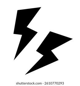 Lightning Bolt Icon Vector Illustration