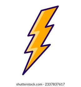 Lightning bolt icon vector on trendy design