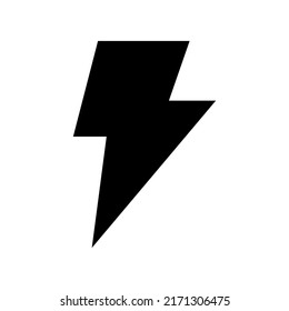 Lightning Bolt Icon Vector Symbol Design Illustration