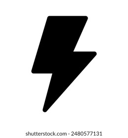 Lightning Bolt Icon Vector Symbol Design Illustration