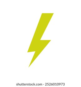Lightning bolt illustrated in vector on background