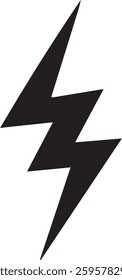Lightning bolt isolated on white