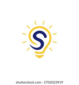 Relâmpago parafuso logotipo design. lâmpada lâmpada logotipo único ideia com energia parafuso