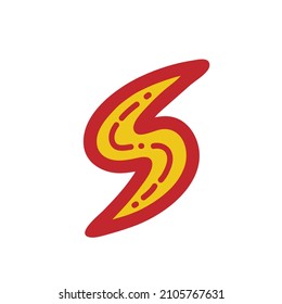 Lightning bolt logo icon sign template Hero emblem Hand drawn Cartoon doodle modern design Creative abstract style Fashion print clothes apparel greeting invitation card cover flyer poster banner ad