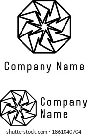 Logo-Symbol Blitz Symbol Blitze Symbol Handgezeichnet Doodle Modernes Design Stil Modern Fashion Print Kleidung Bekleidung Grußkartenlogo Plakatflyer Websites Vektorgrafik